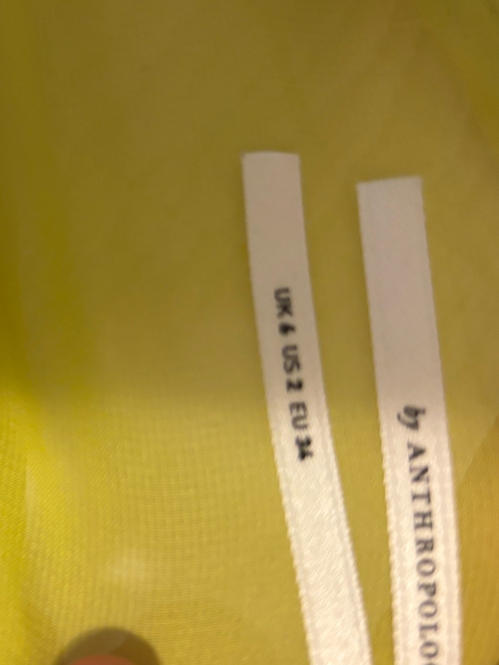 Anthropologie Bright Neon Yellow Slip Maxi Dress - Picture 5 of 9